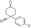4-氰基-4-(4-氟苯基)环己酮分子结构 (CAS 56326-98-8)
