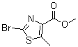 Methyl 2-bromo-5-methylthiazole-4-carboxylate molecular structure (CAS 56355-61-4)