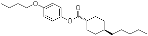 trans-4-Pentylcyclohexanecarboxylic acid 4-butoxyphenyl ester molecular structure (CAS 56359-74-1)