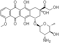 表阿霉素分子结构 (CAS 56420-45-2)