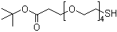 15-Mercapto-4,7,10,13-tetraoxapentadecanoic acid 1,1-dimethylethyl ester molecular structure (CAS 564476-33-1)
