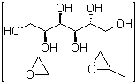 Sorbitol propoxylated ethoxylated polymer molecular structure (CAS 56449-05-9)