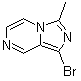 结构式 CAS# 56481-29-9, 1-溴-3-甲基咪唑并[1,5-a]吡嗪