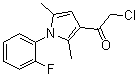 结构式 CAS# 565170-64-1, 2-氯-1-[1-(2-氟苯基)-2,5-二甲基-1H-吡咯-3-基]乙酮