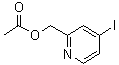 4-Iodo-2-pyridinemethanol acetate (ester) molecular structure (CAS 565237-07-2)