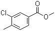 3-氯-4-甲基苯甲酸甲酯分子结构 (CAS 56525-63-4)