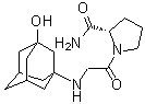 N-(3-Hydroxytricyclo[3.3.1.1(3,7)]dec-1-yl)glycyl-L-prolinamide molecular structure (CAS 565453-39-6)