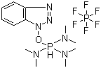 structure of CAS# 56602-33-6, Benzotriazol-1-yloxytris(dimethylamino)-phosphonium hexafluorophosphate;BOP; Tri(dimethylamino)benzotriazol-1-yloxyphosphonium hexafluorophosphate