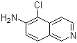 5-Chloroisoquinolin-6-amine molecular structure (CAS 566943-99-5)