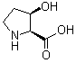 结构式 CAS# 567-35-1, 顺式-3-羟基-L-脯氨酸