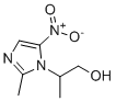 结构式 CAS# 56750-04-0, 2-(2-甲基-5-硝基咪唑-1-基)丙烷-1-醇
