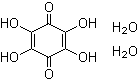 结构式 CAS# 5676-48-2, 2,3,5,6-四羟基-2,5-环己二烯-1,4-二酮二水合物