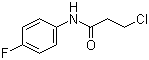 3-Chloro-N-(4-fluorophenyl)propanamide molecular structure (CAS 56767-37-4)