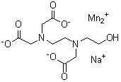 N-[2-[Bis(carboxymethyl)amino]ethyl]-N-(2-hydroxyethyl)glycine manganese complex sodium salt molecular structure (CAS 56779-88-5)