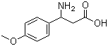 3-Amino-3-(4-methoxyphenyl)propionic acid molecular structure (CAS 5678-45-5)