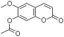Scopoletin acetate molecular structure (CAS 56795-51-8)