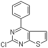 structure of CAS# 56844-18-9, 2-Chloro-4-phenylthieno[2,3-d]pyrimidine