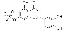 Luteolin 7-sulfate molecular structure (CAS 56857-57-9)
