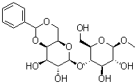 Methyl 4-O-[4,6-O-(phenylmethylene)-beta-D-galactopyranosyl]-beta-D-glucopyranoside molecular structure (CAS 56865-31-7)