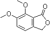 结构式 CAS# 569-31-3, 6,7-二甲氧基-3H-1-异苯并呋喃酮