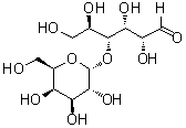 4-O-alpha-D-吡喃半乳糖基-D-葡萄糖分子结构 (CAS 56907-30-3)