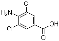 结构式 CAS# 56961-25-2, 4-氨基-3,5-二氯苯甲酸