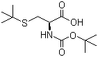Boc-S-tert-butyl-L-cysteine molecular structure (CAS 56976-06-8)