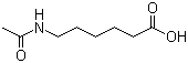 structure of CAS# 57-08-9, 6-Acetamidohexanoic acid;epsilon-Acetamidocaproic acid