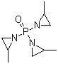 Tris(2-methyl-1-aziridinyl)phosphine oxide  molecular structure (CAS 57-39-6)