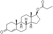 Testosterone propionate molecular structure (CAS 57-85-2)