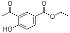 structure of CAS# 57009-53-7, Ethyl 3-acetyl-4-hydroxybenzoate