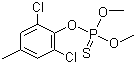 structure of CAS# 57018-04-9, Tolclofos-methyl;O-(2,6-Dichloro-4-methylphenyl) O,O-dimethyl phosphorothioate; 2,6-Dichloro-4-methylphenyl O,O-dimethyl phosphorothioate; Dimethyl O-(2,6-dichloro-4-methylphenyl) phosphorothioate; Rizolex; S-3349