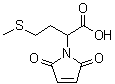 2,5-Dihydro-alpha-[2-(methylthio)ethyl]-2,5-dioxo-1H-pyrrole-1-acetic acid molecular structure (CAS 57079-10-4)