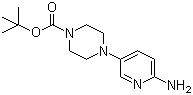 structure of CAS# 571188-59-5, tert-Butyl 4-(6-aminopyridin-3-yl)piperazine-1-carboxylate;4-(6-Aminopyridin-3-yl)piperazine-1-carboxylic acid tert-butyl ester; 4-(6-Aminopyridin-3-yl)piperazine-1-carboxylic acid tert-butyl ester