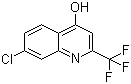 structure of CAS# 57124-20-6, 7-Chloro-2-(trifluoromethyl)quinolin-4-ol;7-Chloro-4-hydroxy-2-(trifluoromethyl)quinoline