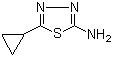 结构式 CAS# 57235-50-4, 2-氨基-5-环丙基-1,3,4-噻二唑
