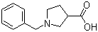 N-Benzyl-3-pyrrolidinecarboxylic acid molecular structure (CAS 5731-18-0)