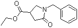 1-苄基-5-氧代吡咯烷-3-甲酸乙酯分子结构 (CAS 5733-87-9)