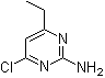 2-氨基-4-氯-6-乙基嘧啶分子结构 (CAS 5734-67-8)