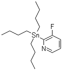 structure of CAS# 573675-60-2, 3-Fluoro-2-(tributylstannyl)pyridine;3-Fluoro-2-(tributylstannanyl)pyridine