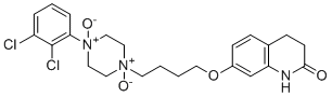 structure of CAS# 573691-13-1, Aripiprazole N,N-Dioxide;7-[4-[4-(2,3-dichlorophenyl)-1,4-dioxidopiperazine-1,4-diium-1-yl]butoxy]-3,4-dihydro-1H-quinolin-2-one