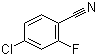 structure of CAS# 57381-51-8, 4-Chloro-2-fluorobenzonitrile