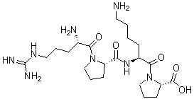 L-Arginyl-L-prolyl-L-lysyl-L-proline molecular structure (CAS 57468-16-3)