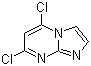 structure of CAS# 57473-32-2, 5,7-Dichloroimidazo[1,2-a]pyrimidine