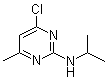 结构式 CAS# 5748-34-5, 4-氯-2-(异丙基氨基)-6-甲基嘧啶