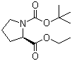 (2R)-1,2-Pyrrolidinedicarboxylic acid 1-tert-butyl 2-ethyl ester molecular structure (CAS 575452-35-6)