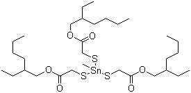 甲基锡三(巯基乙酸异辛酯)分子结构 (CAS 57583-34-3)