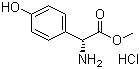 结构式 CAS# 57591-61-4, D-对羟基苯甘氨酸甲酯盐酸盐