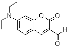 结构式 CAS# 57597-64-5, 7-二乙基氨基香豆素-3-甲醛