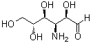 structure of CAS# 576-44-3, 3-Amino-3-deoxy-D-glucose;3-Deoxy-3-amino-D-glucose; Antibiotic B; D-Kanosamine